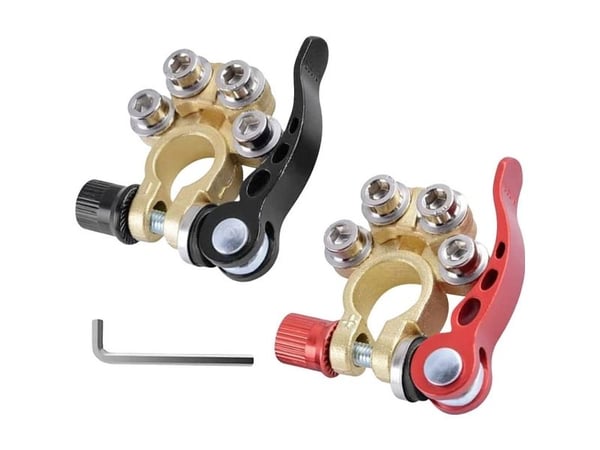 IWH 019056 batteri-lynkobling minus/plus fjærklemme, hurtigkobling, inkl. gjengbolter 1 par