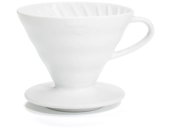 Hario V60, Drypper, Hvit, Keramisk, 1 stykker