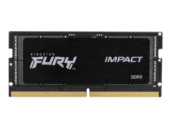 Kingston FURY Impact - DDR5 - modul - 16 GB - SO DIMM 262-pin - 5600 MT/s / PC5-44800 - CL40 - 1.1 V - ikke-bufret - on-die ECC