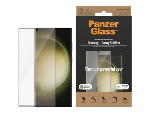 PanzerGlass™ | Skjermbeskytter - Ultra-Wide Fit | Samsung® Galaxy S23 Ultra
