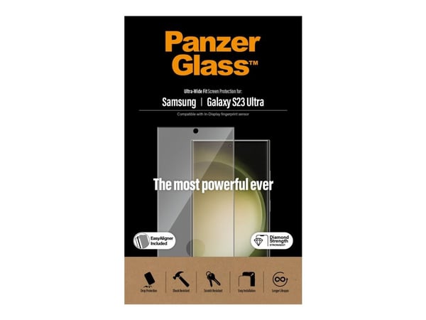 PanzerGlass™ | Skjermbeskytter - Ultra-Wide Fit | Samsung® Galaxy S23 Ultra