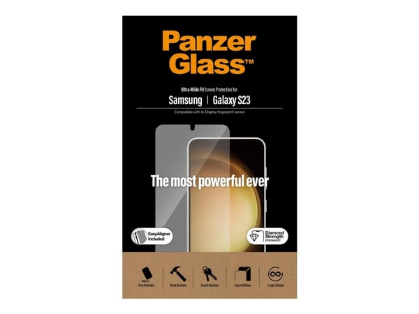 PanzerGlass™ | Skjermbeskytter - Ultra-Wide Fit | Samsung® Galaxy S23