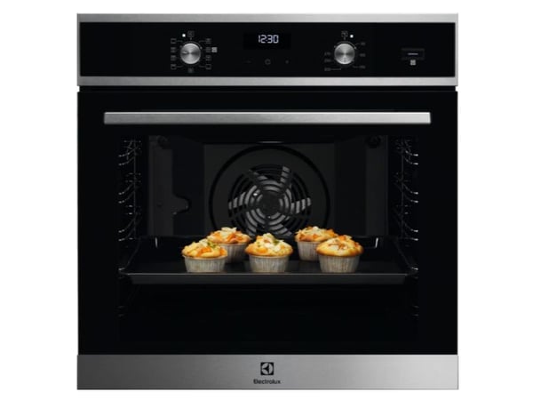 Electrolux EOF5H40BX, Medium, Elektrisk ovn, 65 l, 2090 W, 65 l, Vifteassistert