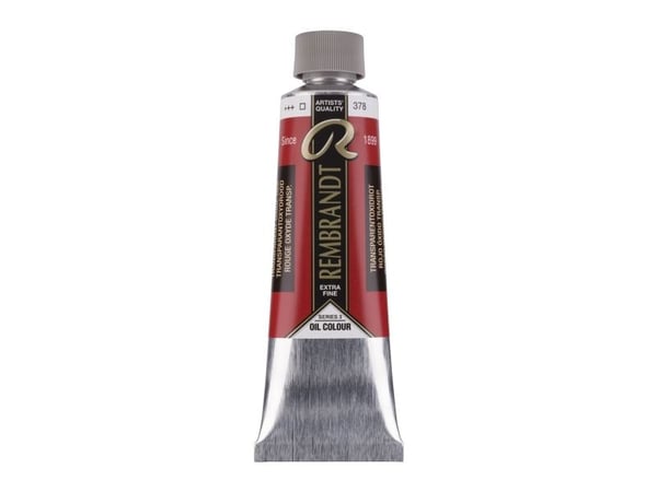 Rembrandt oljemaling tube transparent oxide red 378