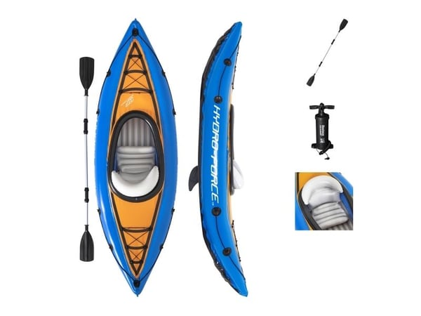 Bestway 65115, Oppblåsbar kajakk, 1 person(er), 100 kg, Blå, Polyvinylklorid (PVC), PVC