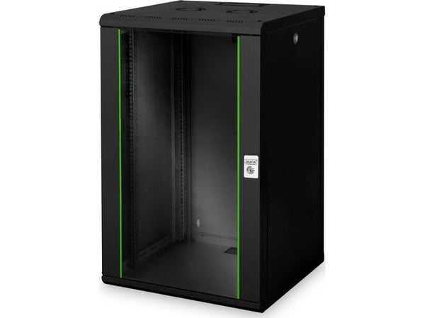 DIGITUS Professional DN-19 20U-6/6-SW - Rack skap - veggmonterbar - svart, RAL 9005 - 20U - 19"
