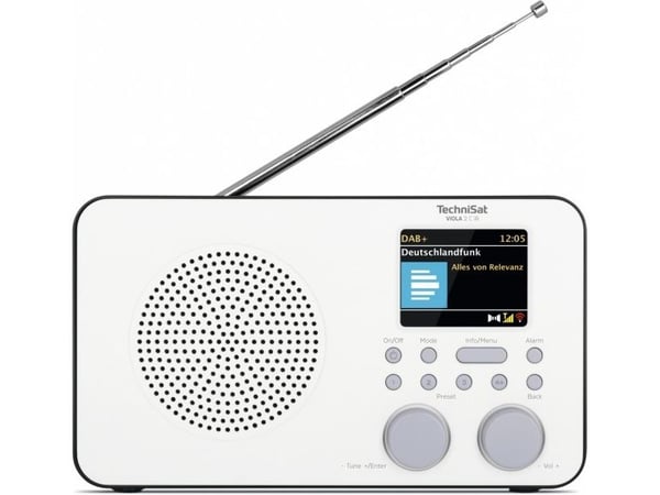 TechniSat Viola 2 C IR - Bærbar DAB-radio - 3 watt - svart, hvit