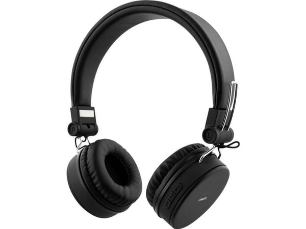 Streetz BT200 Foldable on-ear BT headset, 3.5 mm, black, Ledning & Trådløs, Musikk, 20 - 20000 Hz, 176 g, Hodesett, Svart