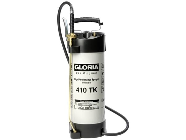 GLORIA 410 TK Profiline, Håndbasert sprøytepistol, 10 l, 13,7 l, Sort, Hvit, Rustfritt stål, Messing