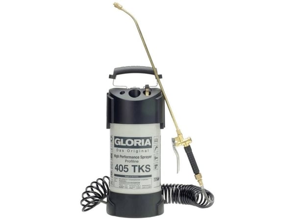 GLORIA 405 TKS Profiline, Sort, Hvit, 5 l, Plast, 1 stykker, 8 l, 6 stang
