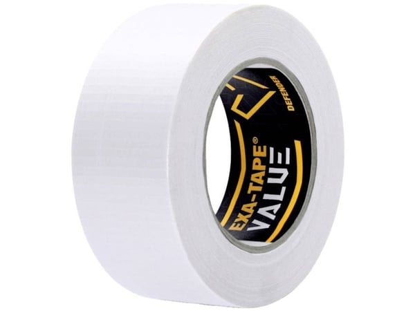 Defender Exa-Tape VALUE W 50, Valkoinen, Sulkeminen, Peite, Kiinnittävä, Suojaava, Korjaus, Tiivistävä, Vahvistava, Kangas, Kumi, 40 °C, 82 N/mm2, ...