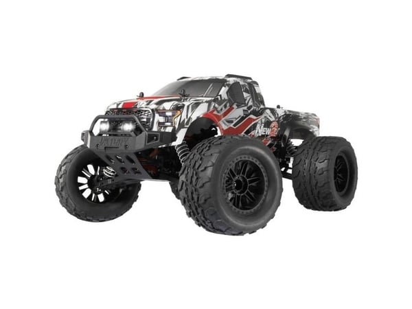 Reely New2 Super Combo Harjaton 1:10 RC-malliauto Elektroniikka Monstertruck neliveto (4WD) 100% RtR 2,4 GHz sis. akku, laturi ja lähetinparistot