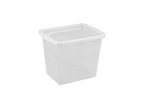 Storage box Okko, 31 l, transparent, 330 x 425 x 347 mm