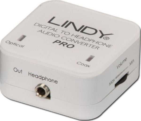 Lindy 70467, 1xTosLink, 1xCoax, 3.5mm, Hvit