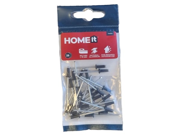 Home It® blindnitar Ø3,2×L10 mm - svart - 25 st. Home It® blindnitar Ø3,2×L10 mm - svart - 25 st.