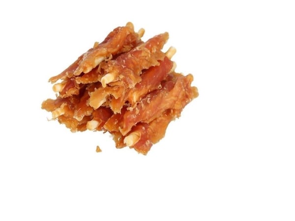 HILTON Chicken inserted with white rawhide stick - Hundegodbidder - 500 g