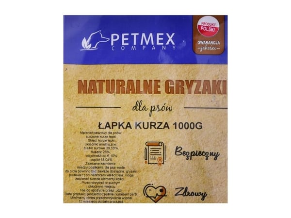 PETMEX Chicken Paws för hundar - 1 kg