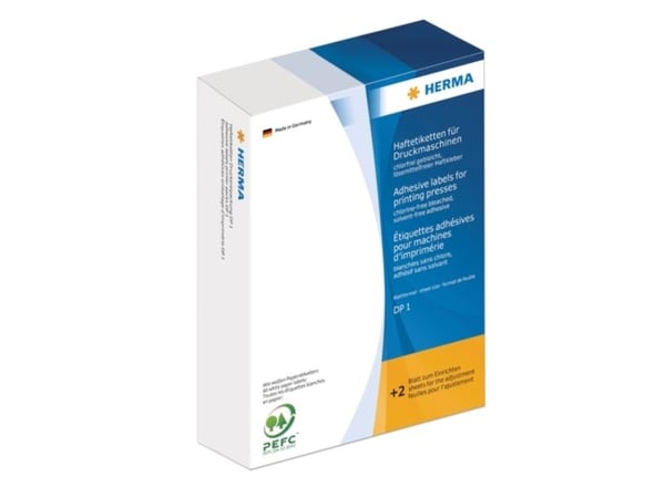 HERMA 2760, Hvit, Sirkel, DP1, Papir, Matte, 15 stykker