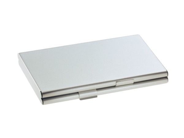 Sigel - Visitkortetui - aluminium - silver, matt