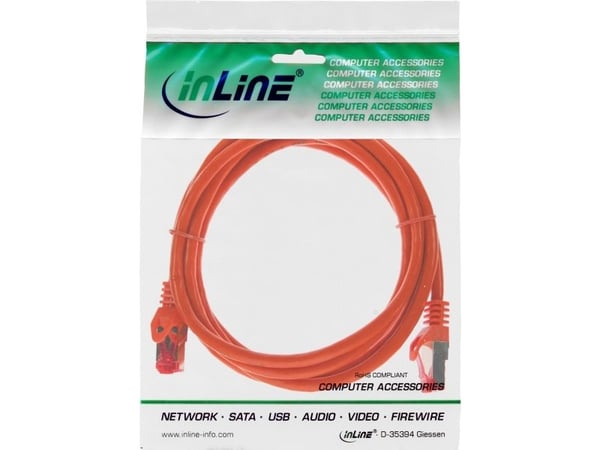 InLine 15m S-STP/PIMF Cat.6, 15m, Cat6, S/FTP (S-STP), RJ-45, RJ-45