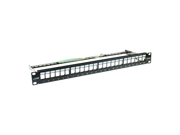 InLine 4043718158942, Cat6a, Sort, Rackmontering, 1U, 718 g, 190 mm