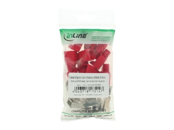 InLine 74510R, Rød, Plast, 38 g, 10 stykker, 70 mm, 123 mm
