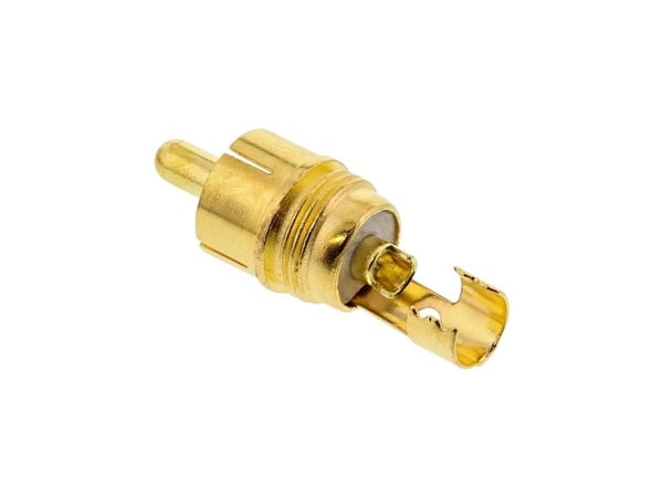 InLine 99110P, RCA, musta, kultainen, 10 g, 1 kpl, 11 mm