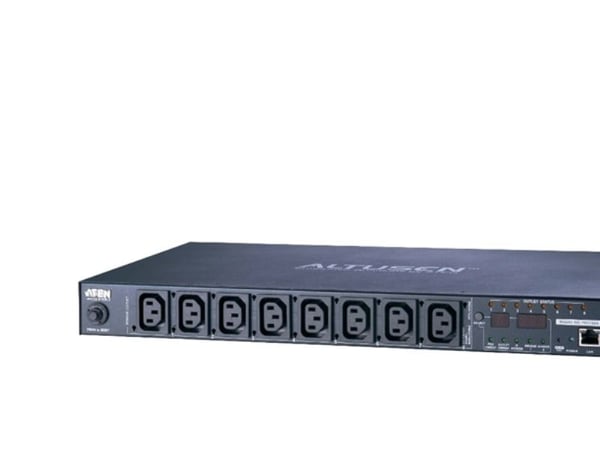 ATEN NRGence PE6108G eco PDU - Strømfordelerenhet (kan monteres i rack) - AC 100-240 V - 2400 watt - Ethernet 10/100 - inngang: IEC 60320 C14 - utg...