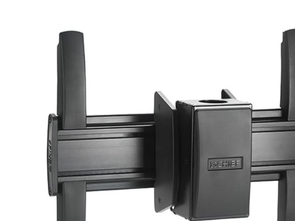 Chief Fusion Medium Ceiling Display Mount - For Monitors 32-65" - Black - Monteringskomponent (takmontering) - Tilt & Swivel - for flatpanel - svar...