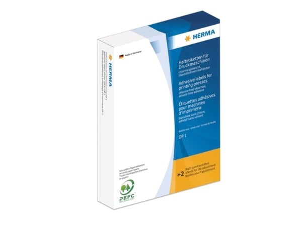 HERMA 2920, Hvit, DP1, Papir, Matte, 75 g/m², 20 stykker