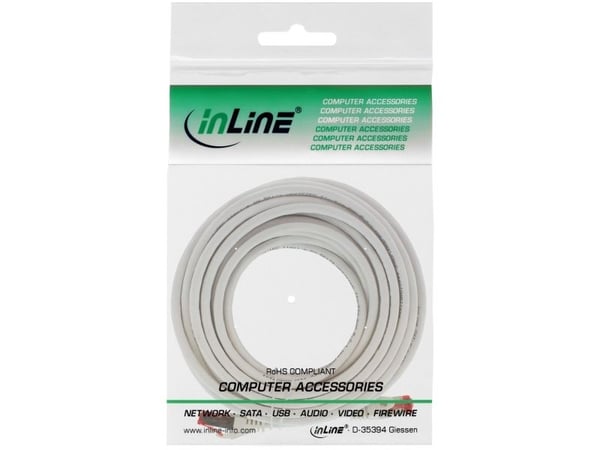 InLine 4043718206827, 2 m, Cat6, S/FTP (S-STP), RJ-45, RJ-45, Hvit