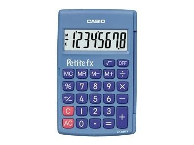 Casio PETITE FX (LC-401LV-BU), Lomme, Grunnleggende, 8 sifre, 1 linjer, Batteri, Blå