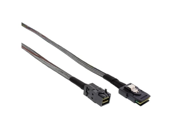 InLine Mini SAS HD 1.0m, 1 m, SFF-8087, SFF-8087, uros/naaras, musta