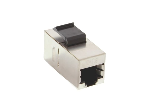 InLine 74206M, Musta, Hopea, RJ45, RJ45, Naaras, Naaras, Cat6