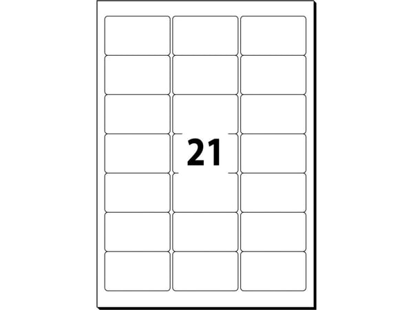 Sigel LA320, Hvit, Ikke-klebende DVD-innleggspapir, A4, Universell, Avrundet rektangel, 6,35 cm