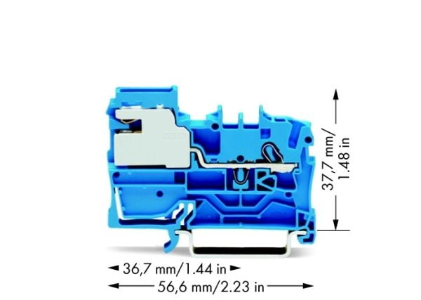 Wago 2002-7114, 5,2 mm, 56,6 mm, 37,7 mm, 250 V