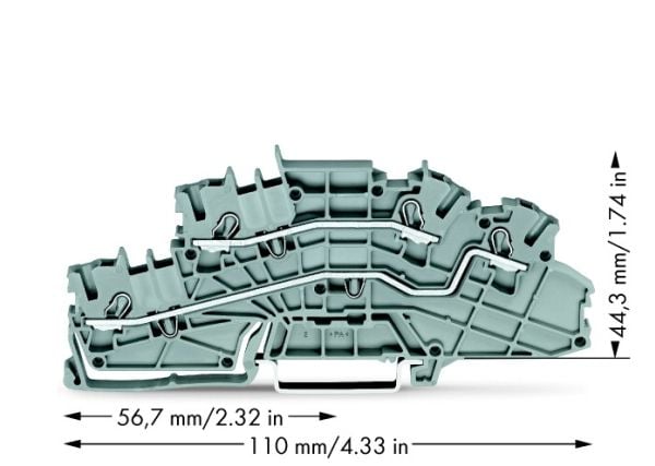 Wago 2003-6642, 5,2 mm, 110 mm, 44,3 mm, 400 V