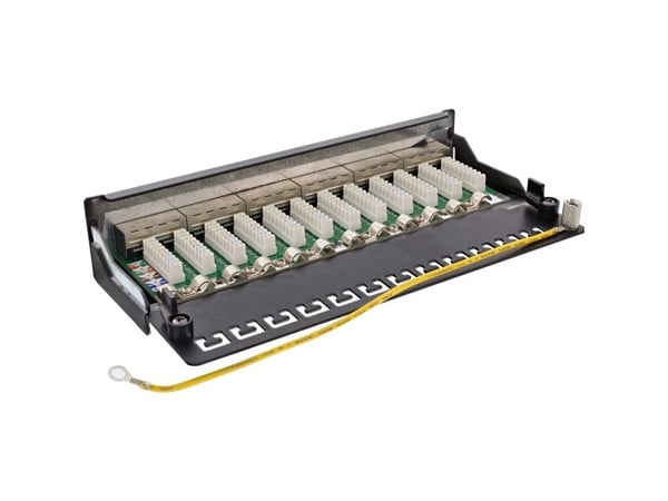 InLine 76809A, RJ-45, Cat6a, Svart, 110 x 220 x 44 mm, 110 mm, 44 mm