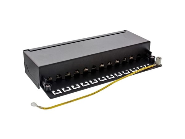 InLine 76809A, RJ-45, Cat6a, Svart, 110 x 220 x 44 mm, 110 mm, 44 mm