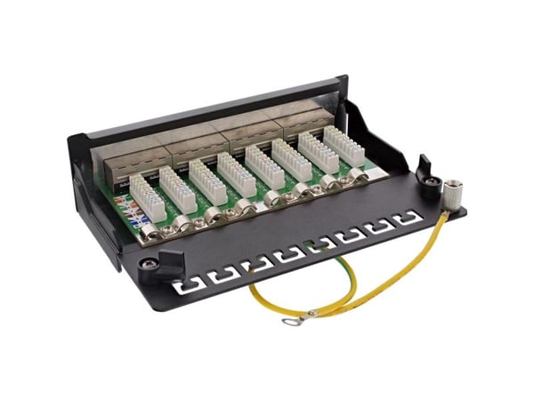 InLine 76808A, RJ-45, Cat6a, Svart, 110 x 160 x 43 mm, 110 mm, 43 mm