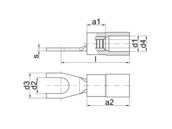 Klauke puristuskaapelin korvakkeet 4-6qmm eristetty 650C/5