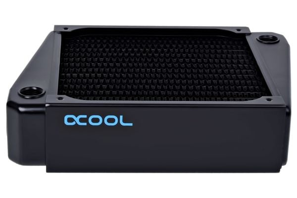 Alphacool 14244, Kjøleribbe, Messing, Stål, Sort, 144 mm, 195 mm, 45 mm