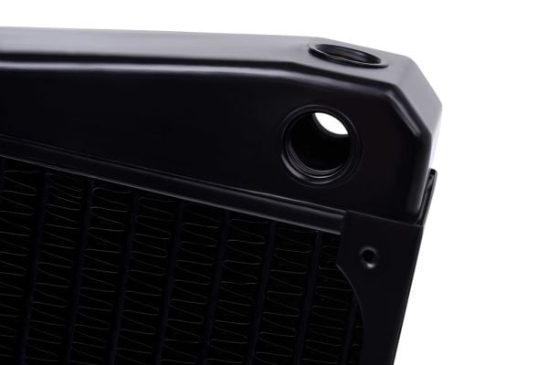 Alphacool 14244, Kjøleribbe, Messing, Stål, Sort, 144 mm, 195 mm, 45 mm