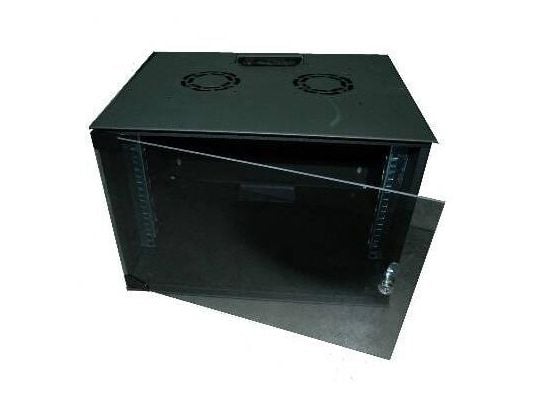 DIGITUS Professional - Skap - SOHO, unmounted - 540x400 mm (wxd) - veggmonterbar - RAL 9005, svart - 9U - 19"