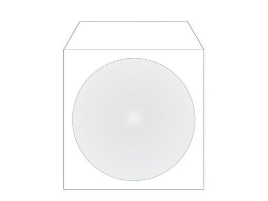MediaRange BOX162, Sleeve til laptop, 1 disker, Hvit, Papir, Plast, 124 mm, 124 mm