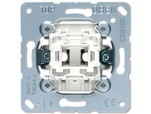 JUNG 502 U, Painikekytkin, 2P, Langallinen, Metallinen, 250 V, 10 A