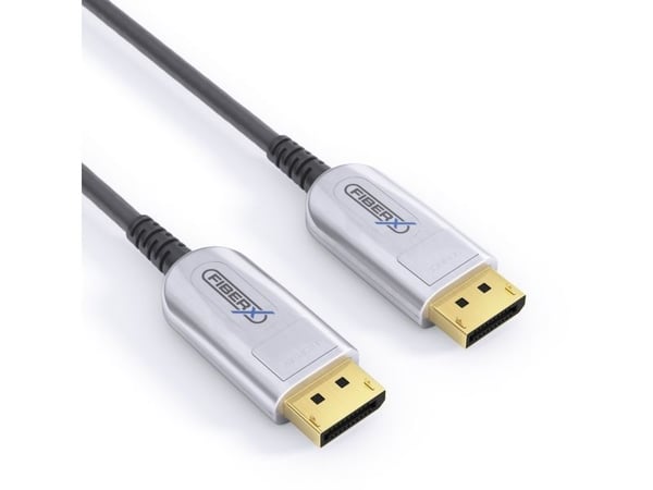 PureLink FiberX Series FX-I250 - DisplayPort-kabel - DisplayPort (M) til DisplayPort (M) - DisplayPort 1.2 - 15 m - rund, 4K-støtte - svart