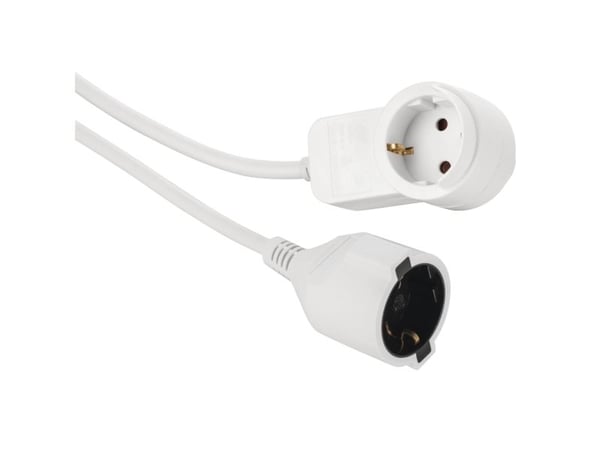 Hama Powerplug, 3 m, 2 AC-pistorasia(a), Sisätila, Valkoinen, 1 kpl