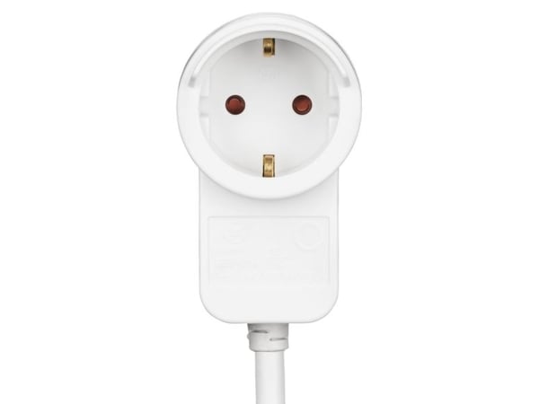 Hama Powerplug, 3 m, 2 AC-pistorasia(a), Sisätila, Valkoinen, 1 kpl