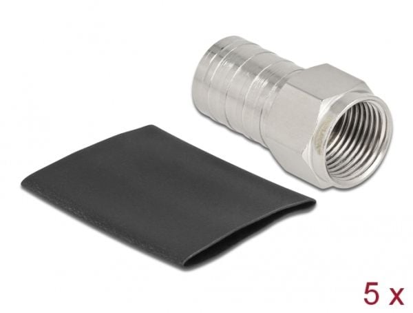 Delock - RF-liitin - F-liitin naaras - koaksiaali (90033)